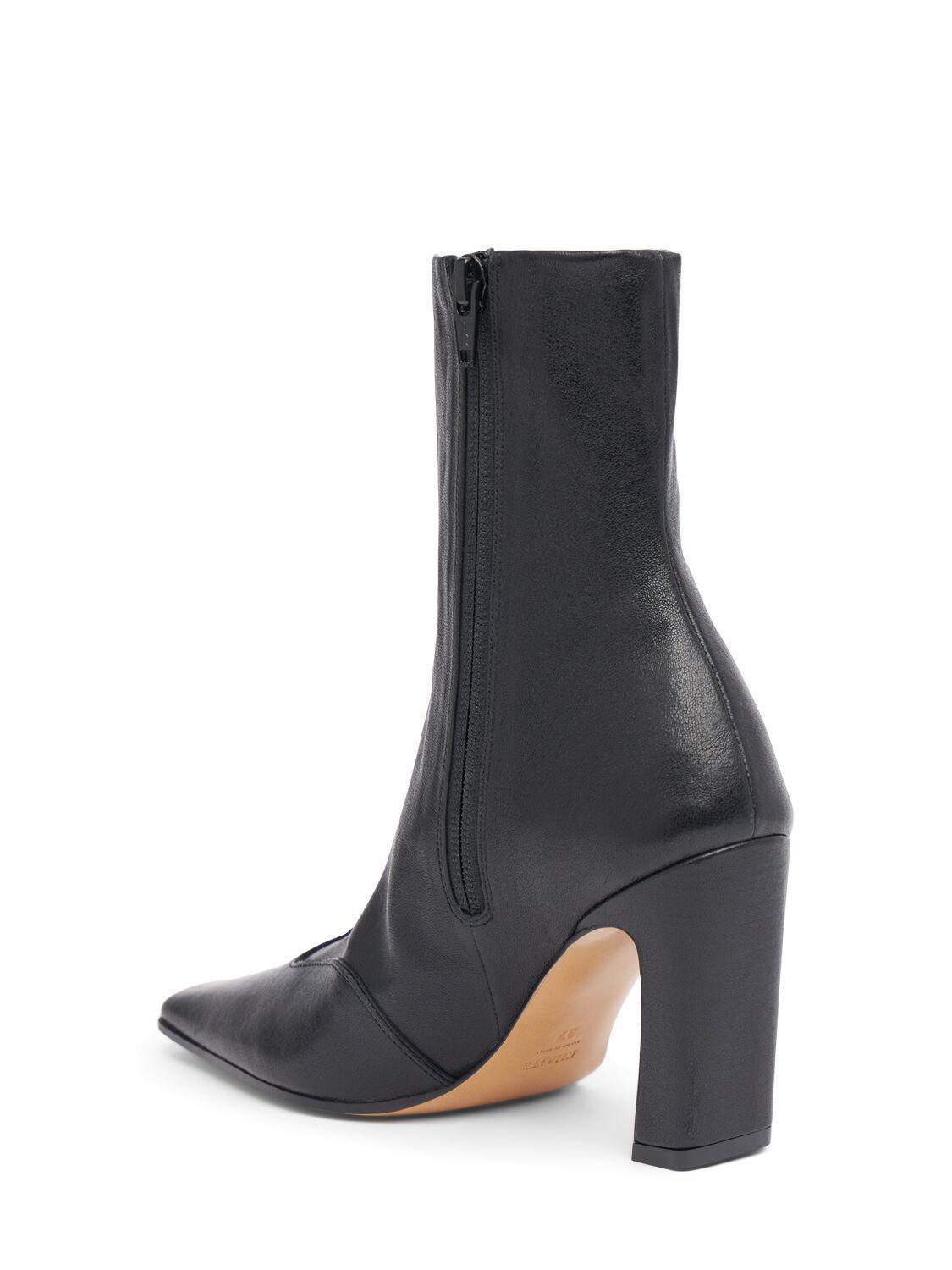 Nevada 85 Leather Ankle Boots In Black Product Image