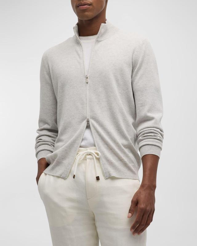 Mens Cashmere Full-Zip Sweater Product Image