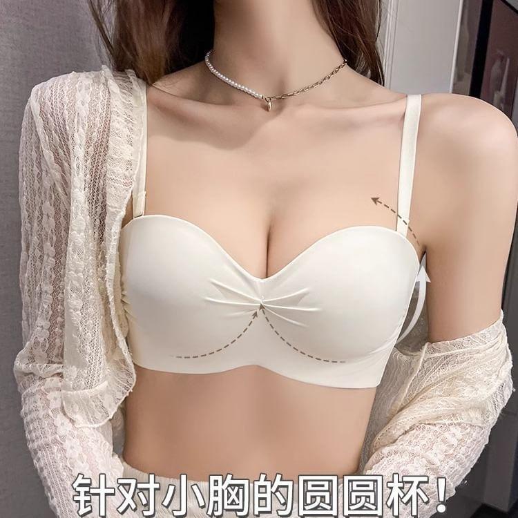 Plain Seamless Wireless Push Up Bra Product Image