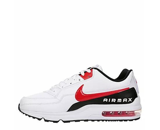 Nike Mens Air Max LTD 3 - Running Shoes White/University Red/Black Product Image