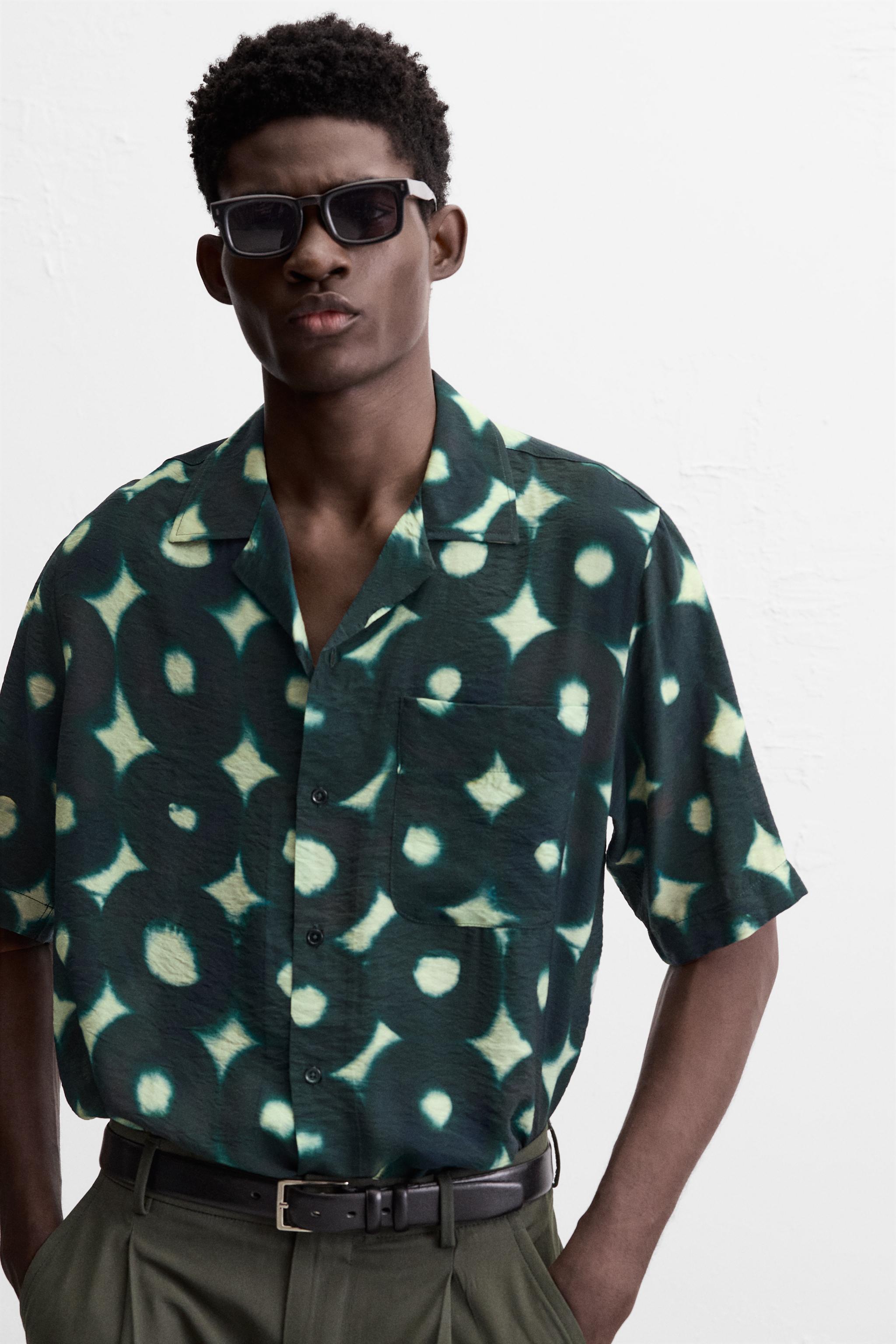 PRINTED VISCOSE BLEND SHIRT Product Image