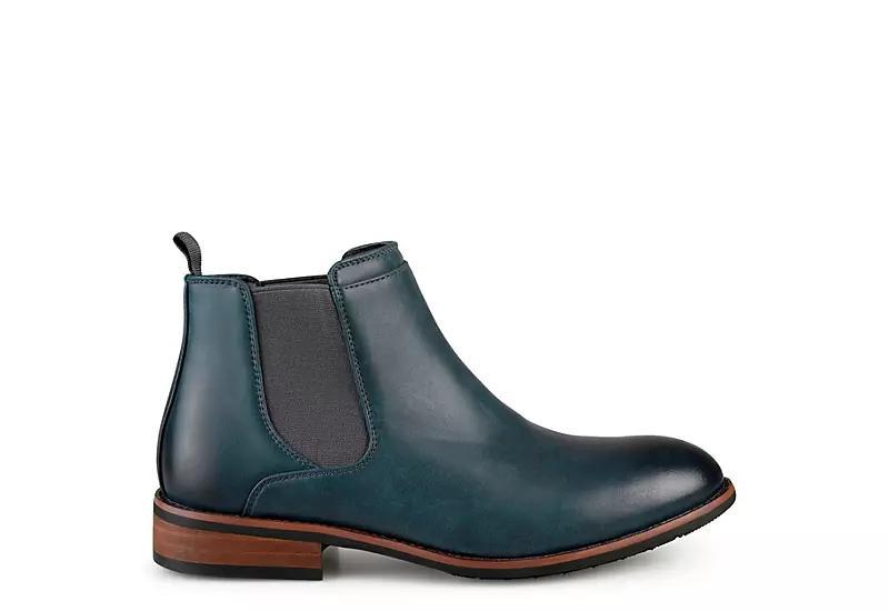 Vance Co. Landon Mens Chelsea Boots Blue Product Image