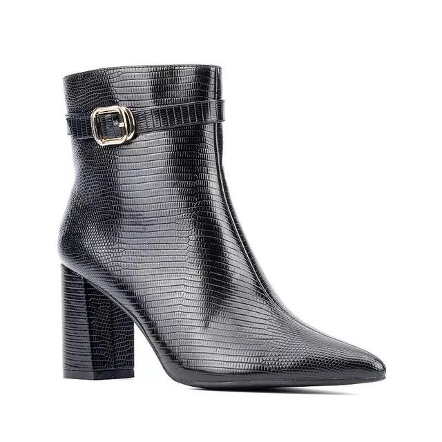 New York & Company Edena Womens Faux-Lizard Boots Product Image