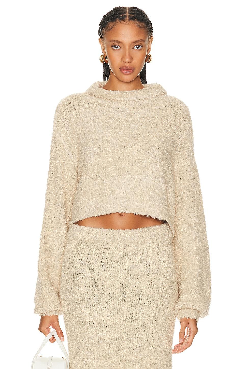 LPA Shai Sweater in Neutral. - size XXS (also in M, S, XL) Product Image