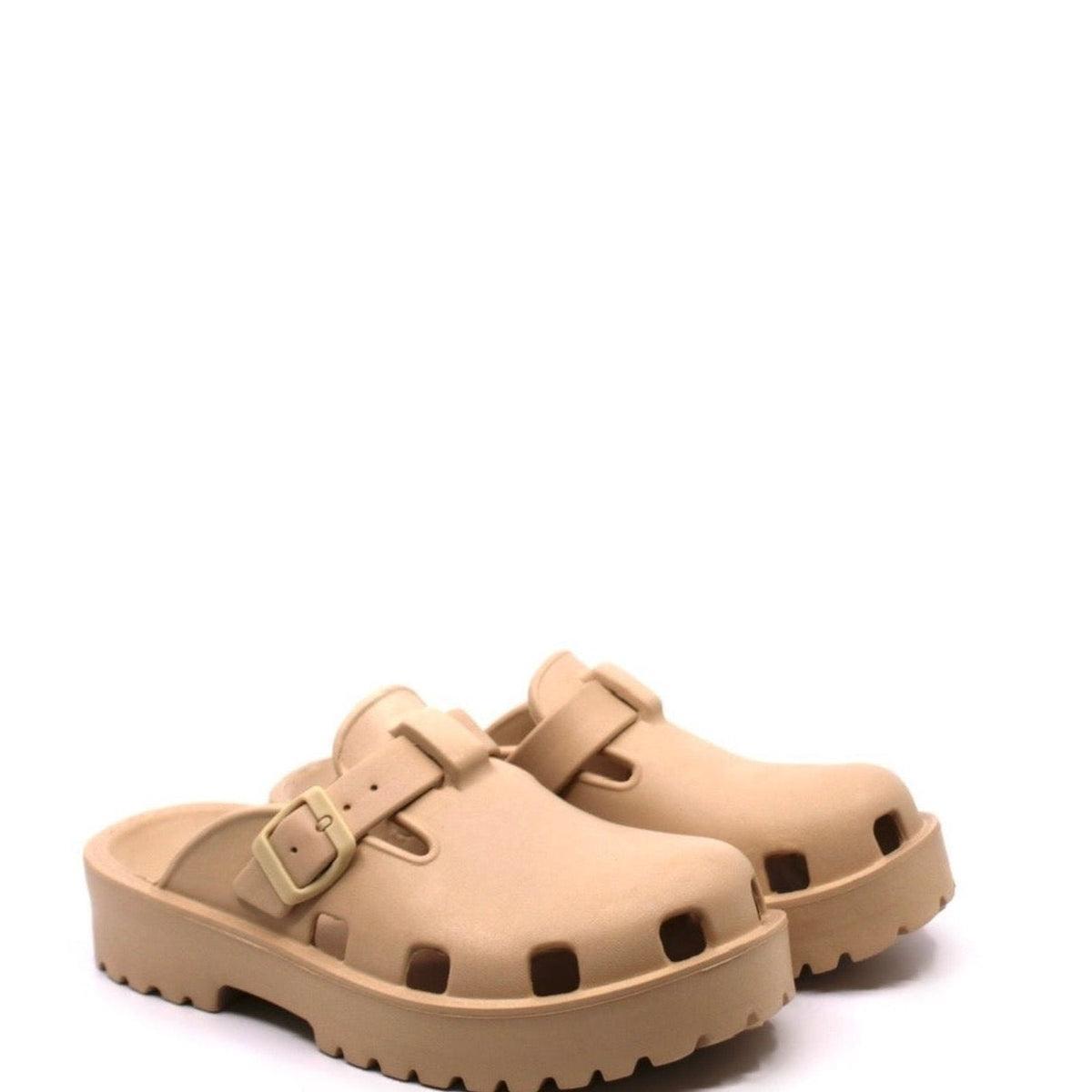 Free People Karlie Buckle Clog Sand Dune Product Image