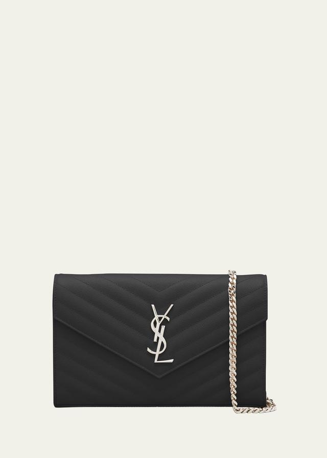 Saint Laurent Monogramme Quilted Leather Wallet on a Chain Product Image