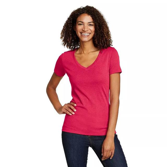 Womens Eddie Bauer Favorite Solid Tee Royal Purple Product Image