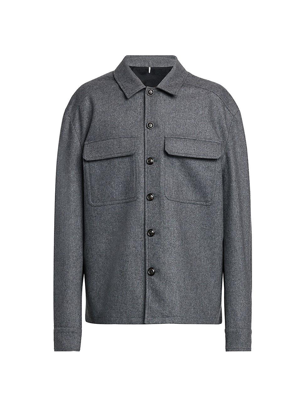 Mens Cashmere Button Up Shirt Product Image