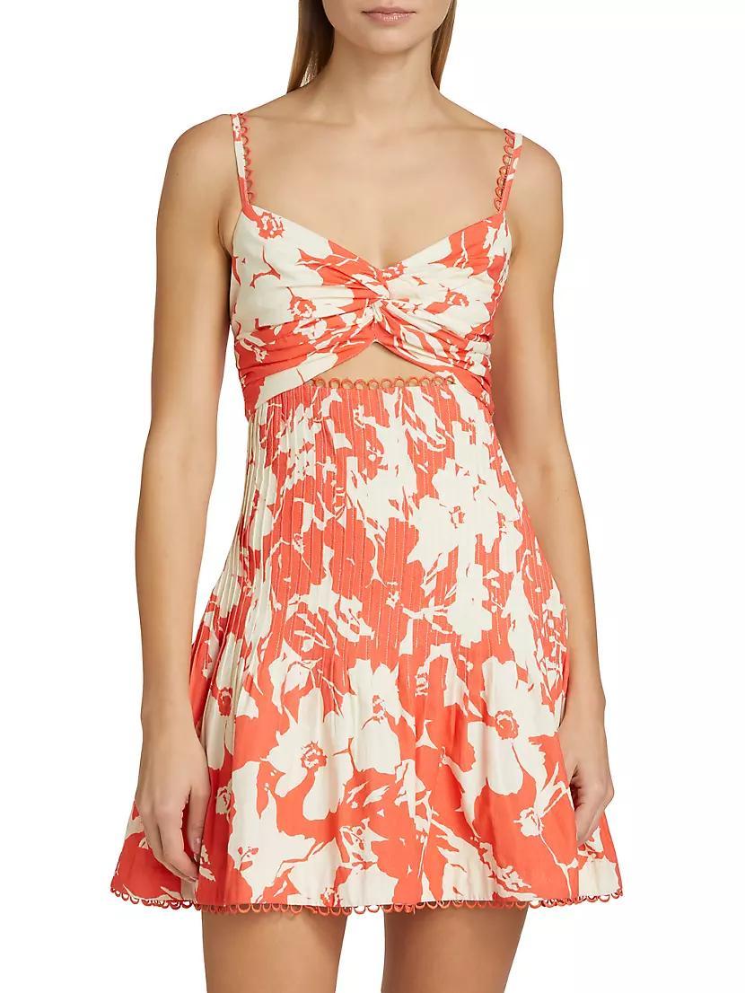 Ryder Floral Cut-Out Minidress Product Image