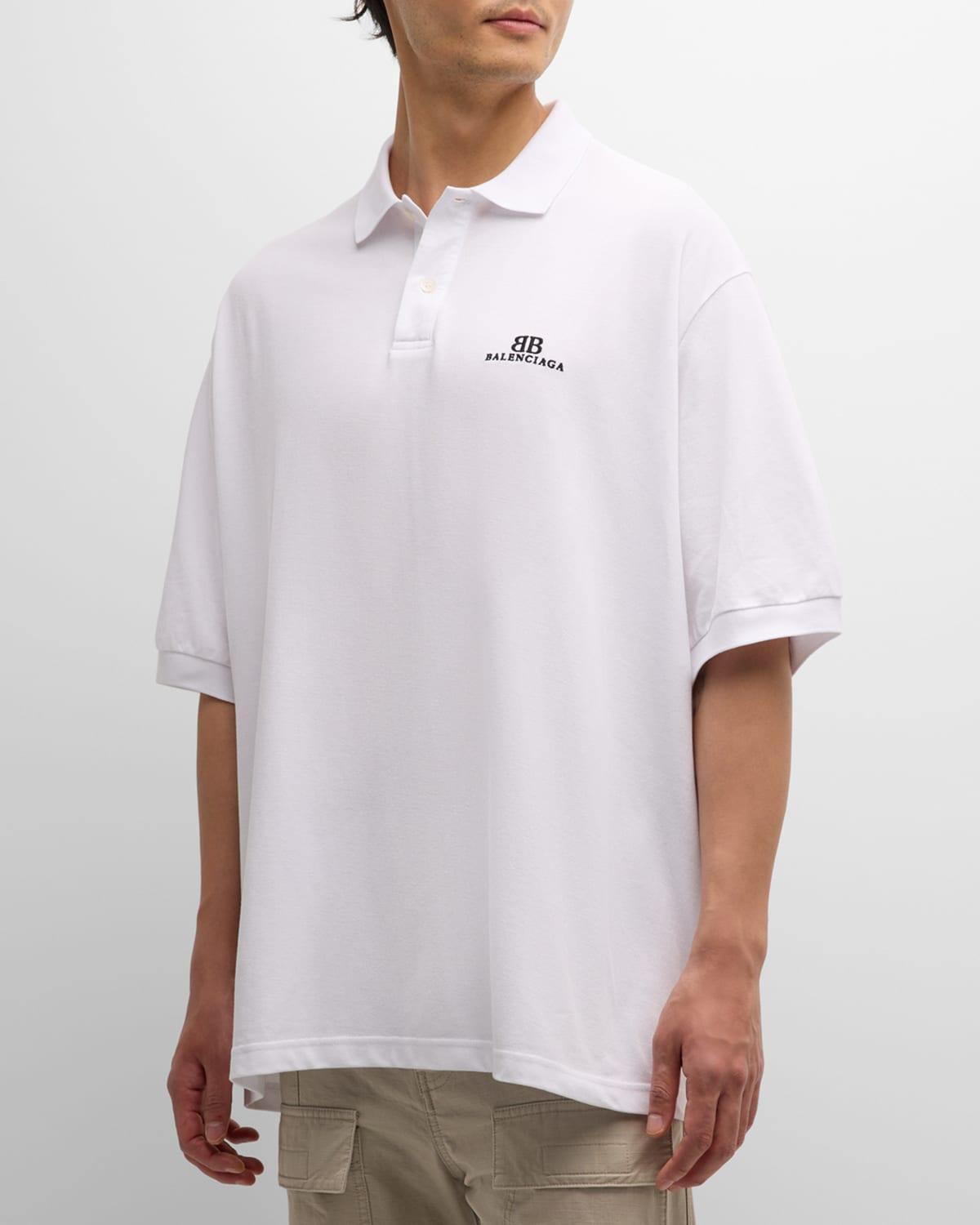 Mens Bb Classic Balenciaga Polo Shirt Oversized Product Image