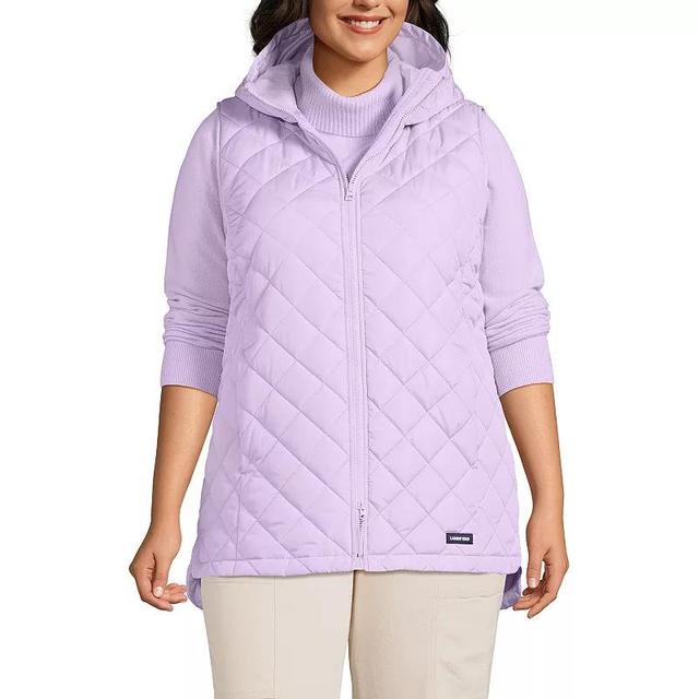 Plus Size Lands End Hooded Insulated Vest, Womens Product Image