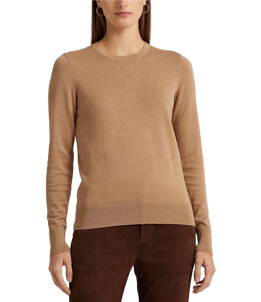 Lauren Ralph Lauren Body Skimming Crew Neck Long Sleeve Ribbed Sweater product image