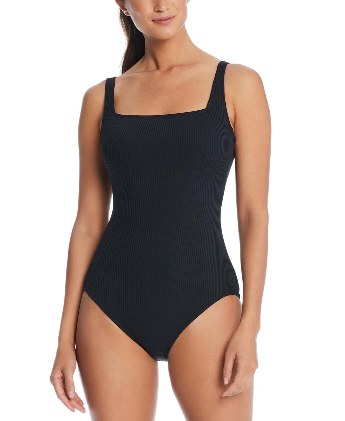 Bleu by Rod Beattie Womens Square-Neck One-Piece Swimsuit Product Image