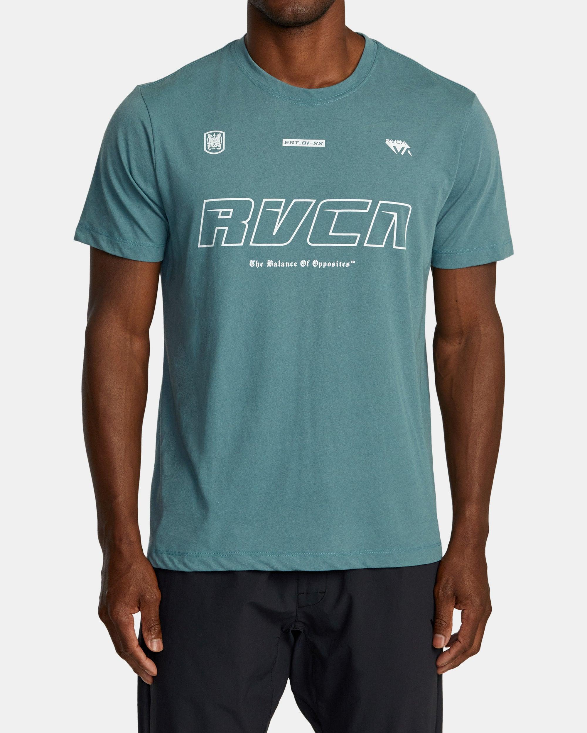 Big RVCA Club Sport Tech T-Shirt - Pine Grey Product Image