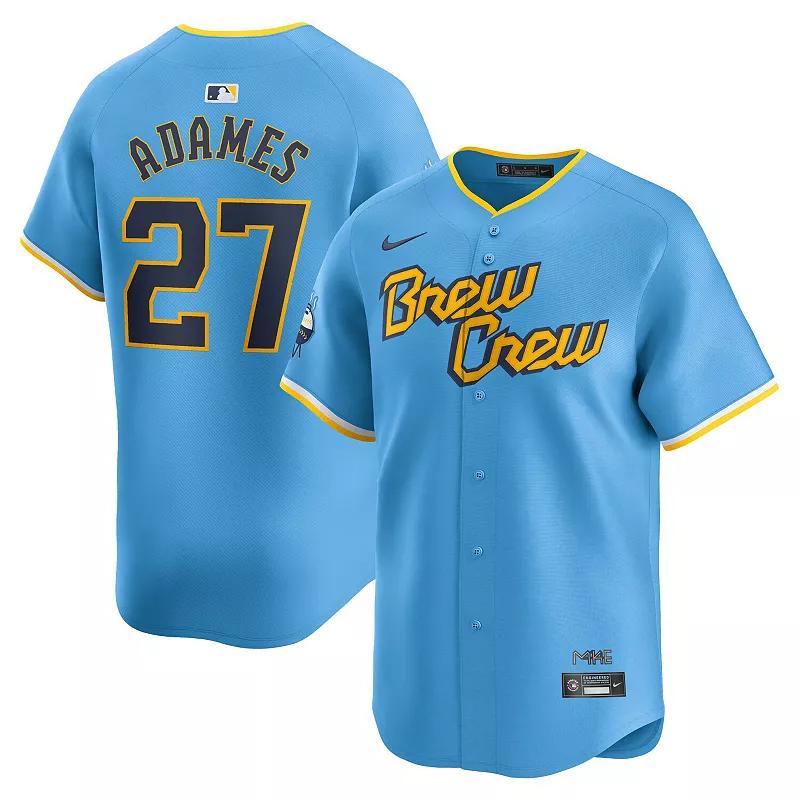 Mens Nike Willy Adames Powder Blue Milwaukee Brewers City Connect Limited Player Jersey Product Image