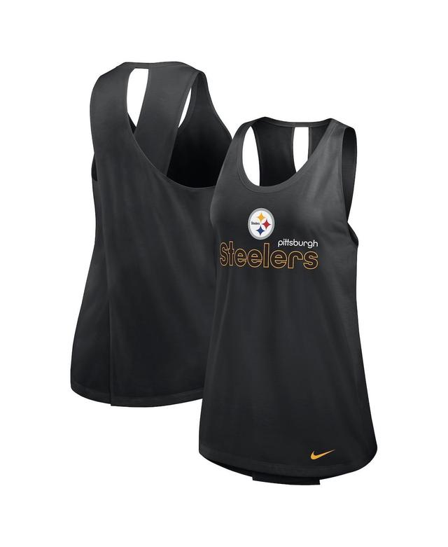 Nike Womens Black Pittsburgh Steelers Performance Tank Top Product Image