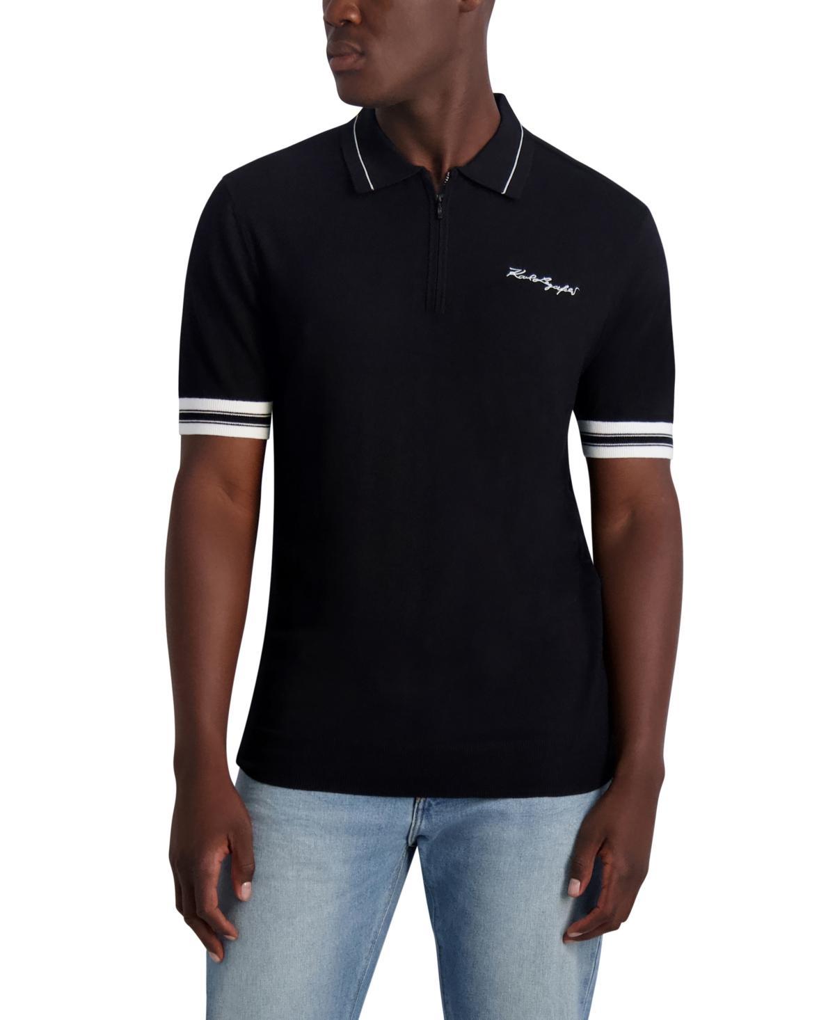 Karl Lagerfeld Paris Quarter Zip Polo Product Image