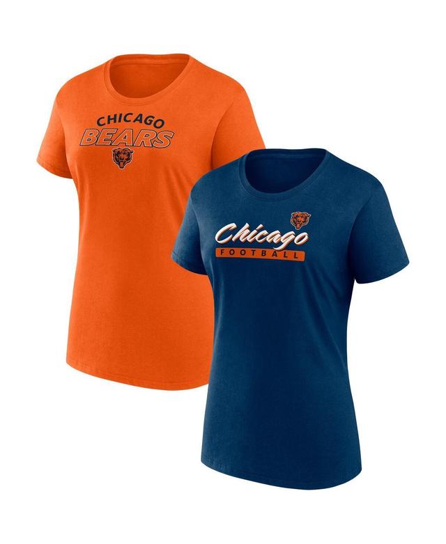 Womens Fanatics Branded Chicago Bears Risk T-Shirt Combo Pack Blue Product Image