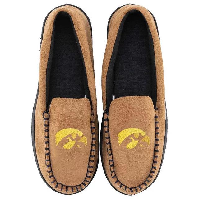 Mens ZooZatz Iowa Hawkeyes Moccasin Slippers Product Image