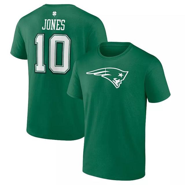 Mens Fanatics Branded Mac Jones New England Patriots St. Patricks Day Icon Player T-Shirt Product Image