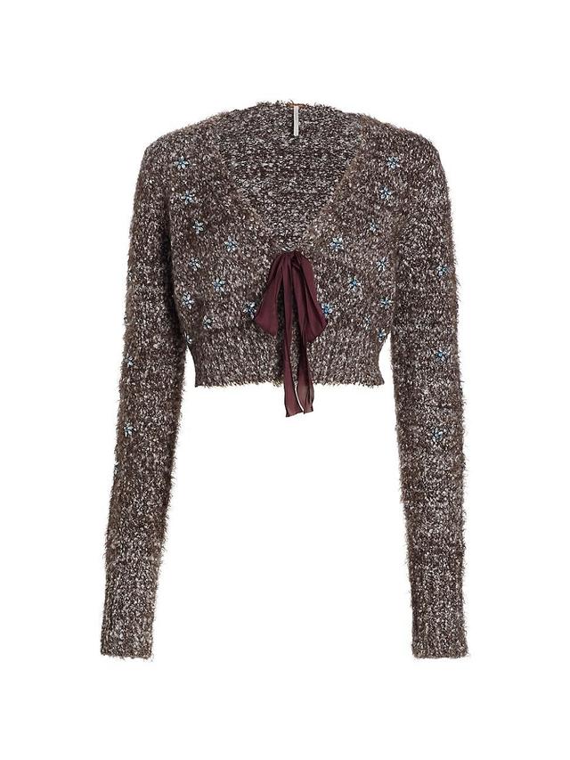 Free People Twinkle Tie Front Crop Cardigan Product Image