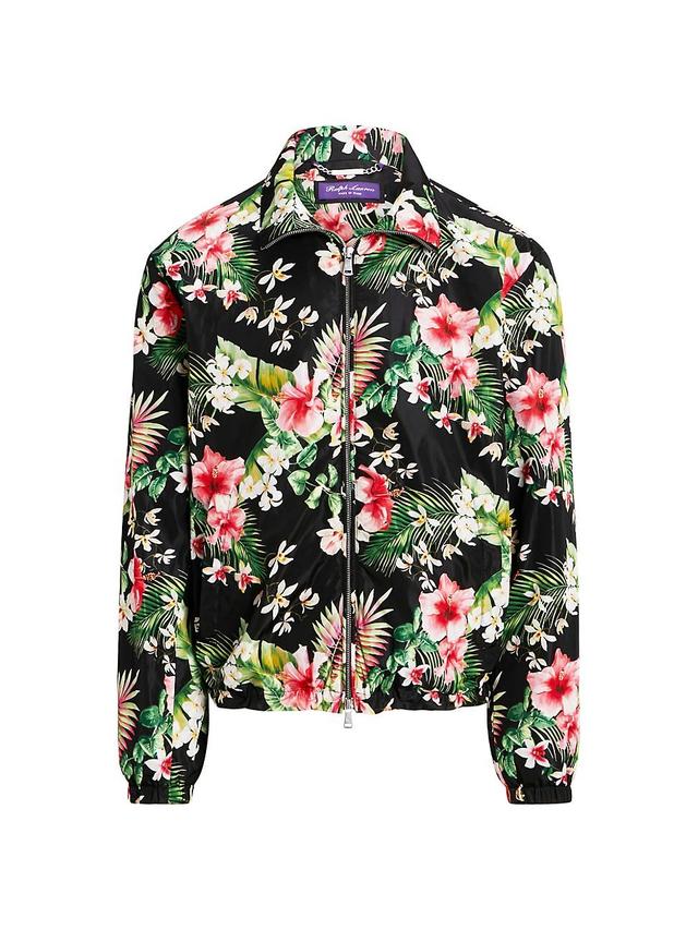 Mens Kellen Floral Zip-Up Bomber Jacket Product Image