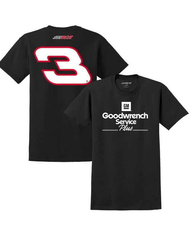 Mens Richard Childress Racing Team Collection Black Dale Earnhardt Goodwrench Service Plus Sponsor Lifestyle T-shirt Product Image