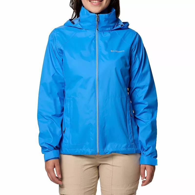 Womens Columbia Switchback IV Packable Rain Jacket Pink Product Image