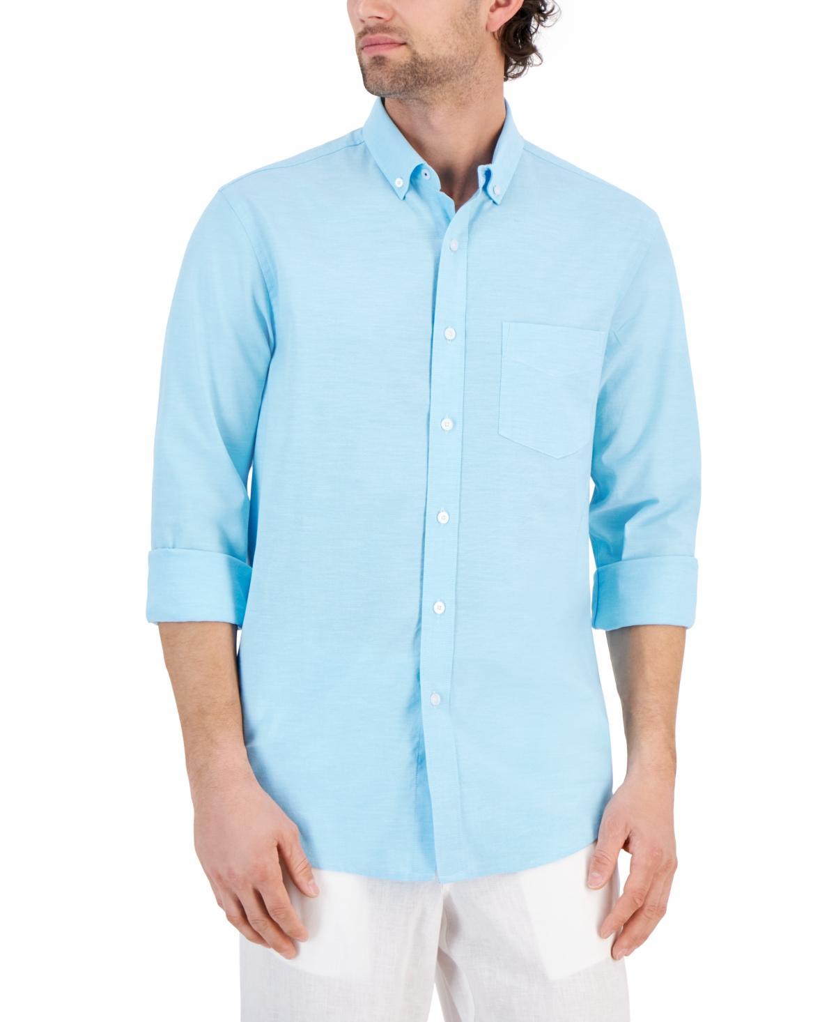 Club Room Mens Solid Stretch Oxford Cotton Shirt, Created for Macys Product Image