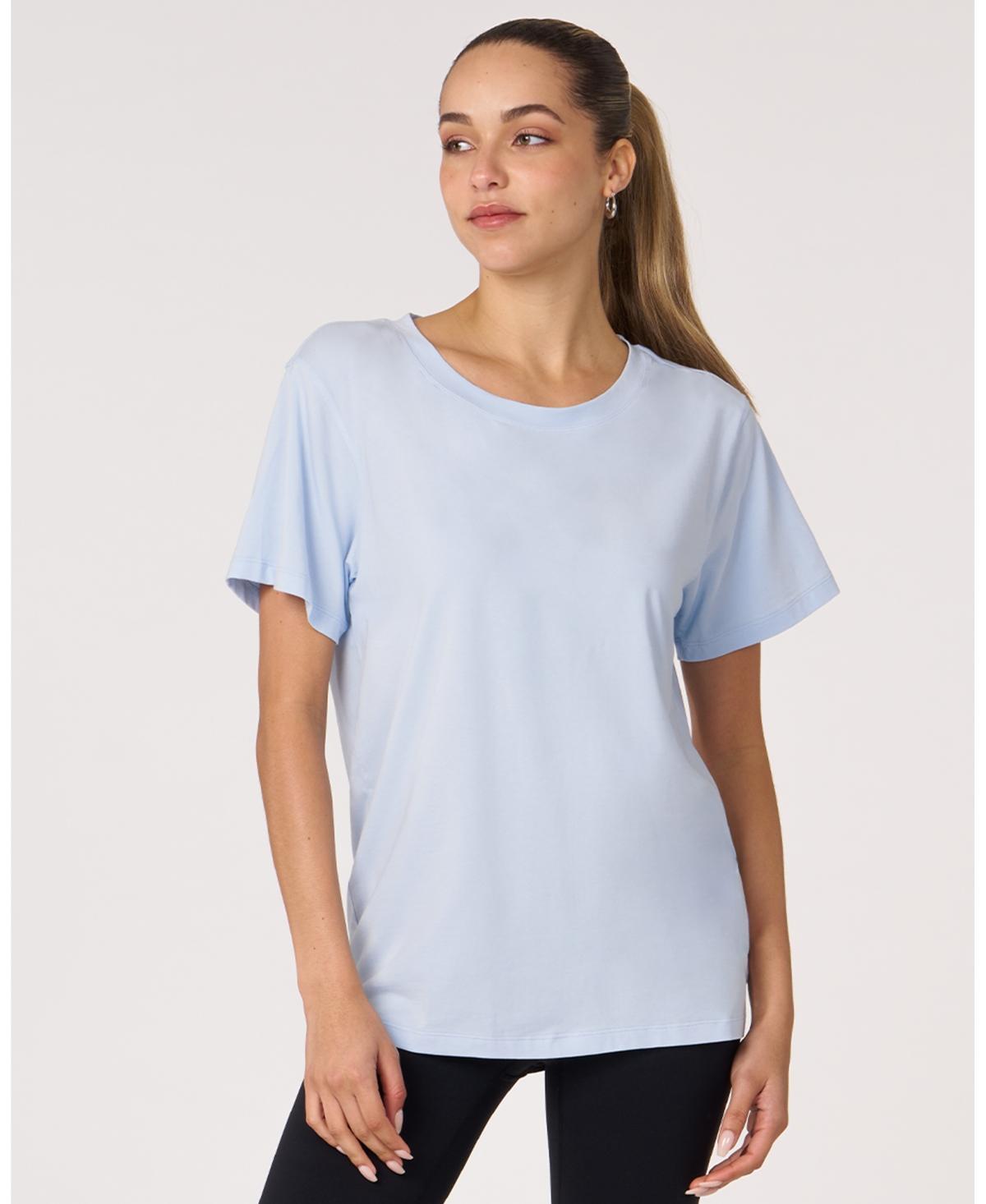 Rebody Active Womens Rebody Essentials Over d Short Sleeve Top For Women Product Image