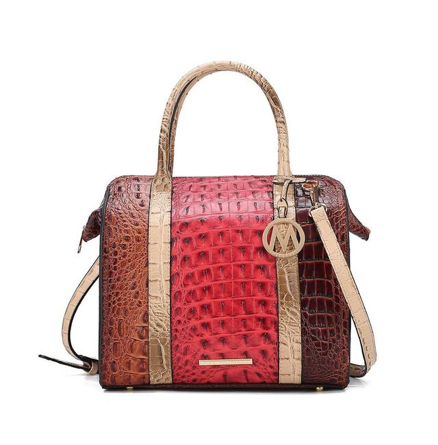 Mkf Collection Ember Faux Crocodile-Embossed Women s Satchel by Mia K Product Image