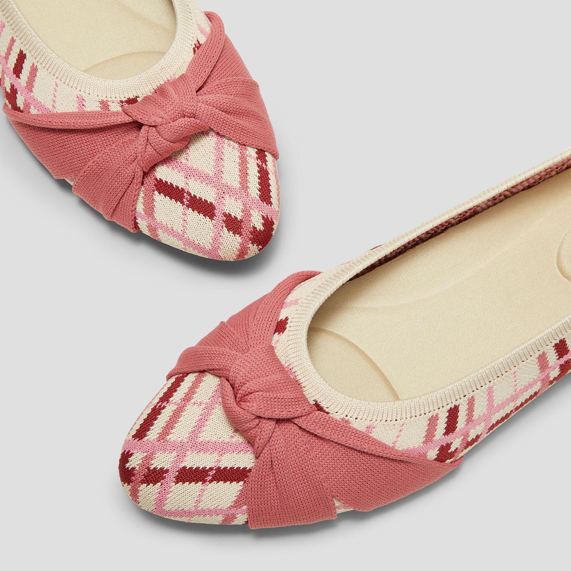 Almond-Toe Knotted Flats (Bibi) Product Image