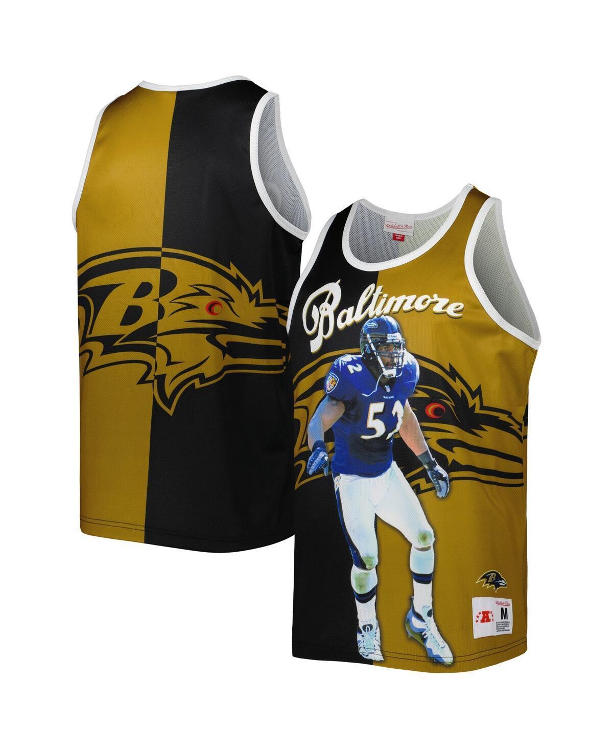 Mens Mitchell & Ness Ray Lewis Black Baltimore Ravens Retired Player Graphic Tank Top - Black Product Image