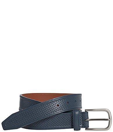 Johnston & Murphy Perfed Leather Belt Belts Product Image