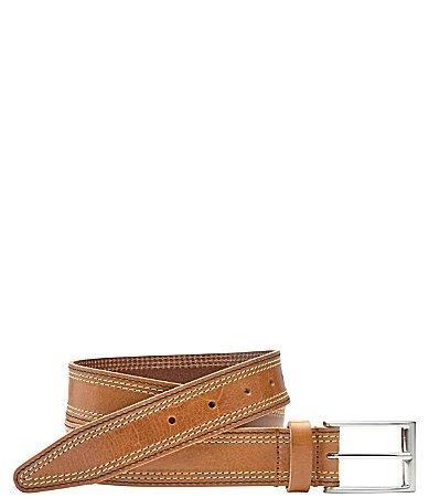 Johnston  Murphy Mens Triple Contrast Stitched Belt Product Image