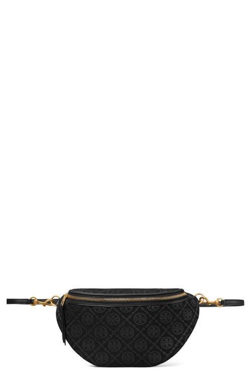 TORY BURCH T Monogram Jacquard Belt Bag In Black Product Image