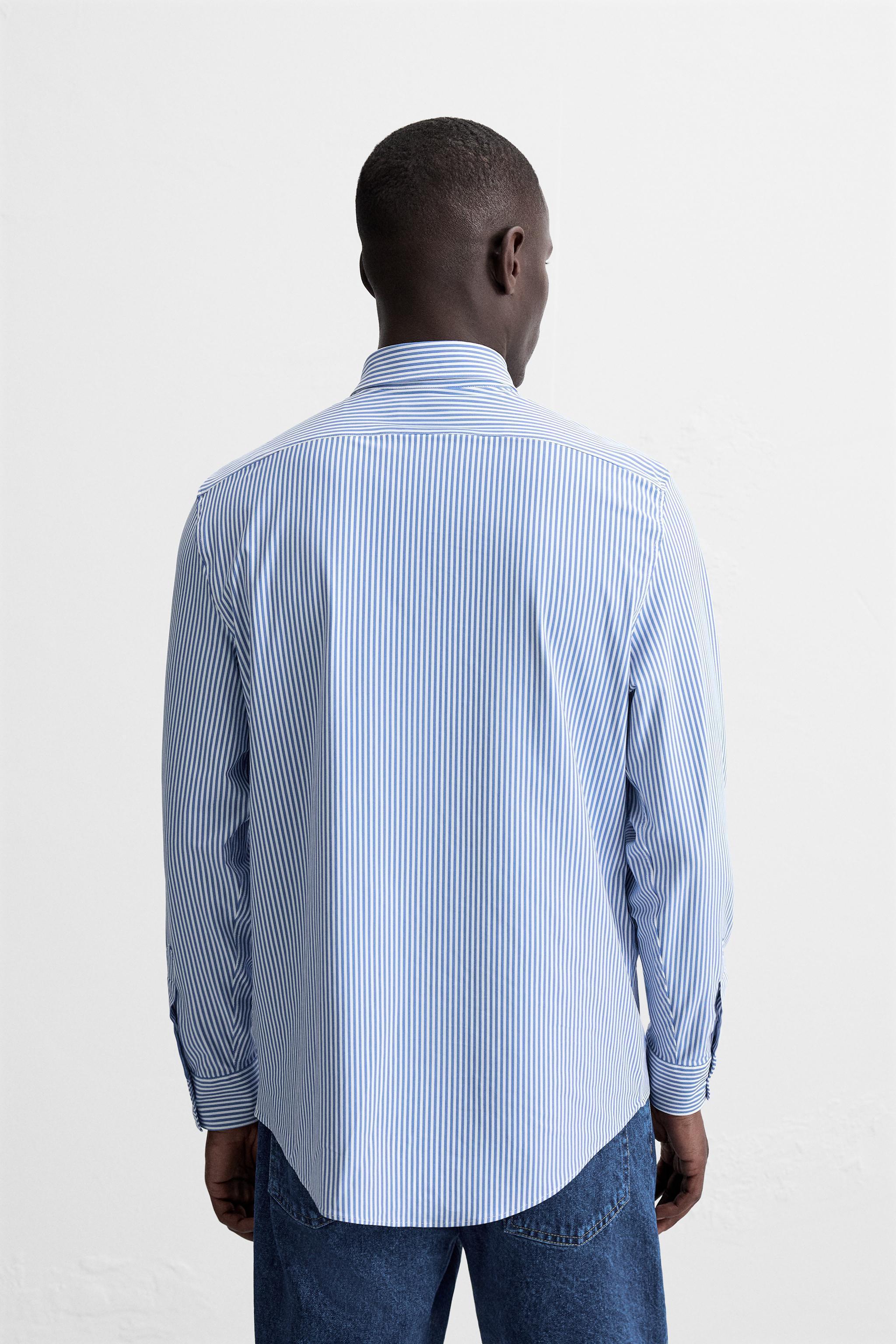 STRIPED STRETCH SHIRT Product Image