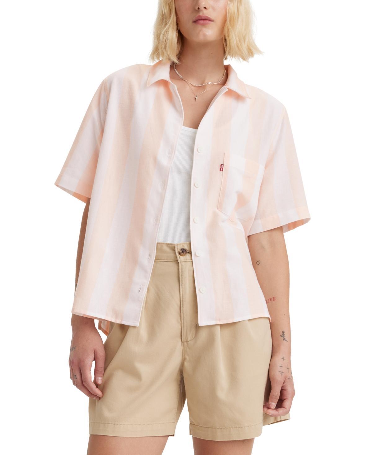 Womens Levis Joyce Resort Short Sleeve Button Front Shirt Product Image