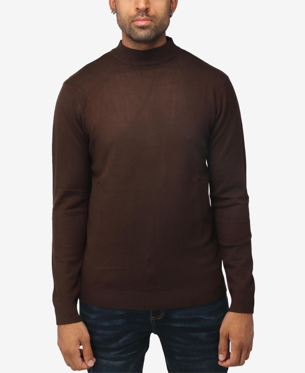 X-Ray Mens Basice Mock Neck Midweight Pullover Sweater Product Image