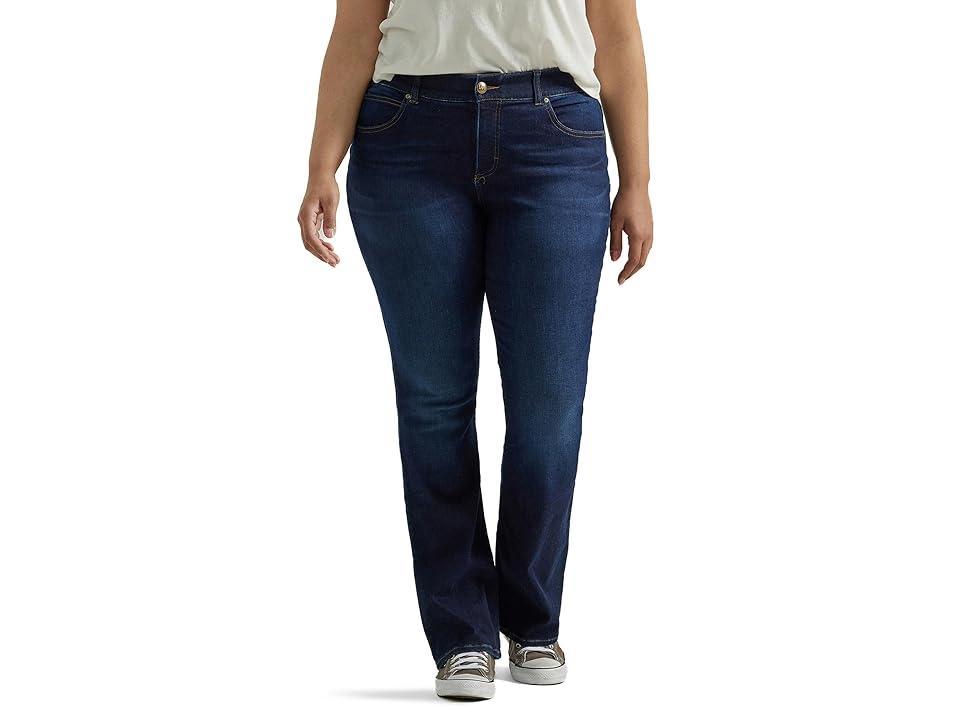 Plus Size Lee Flex Motion Straight-Leg Jeans, Womens Product Image