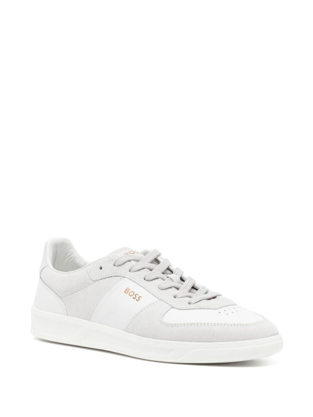 HUGO BOSS Lace-up Trainers In White Product Image