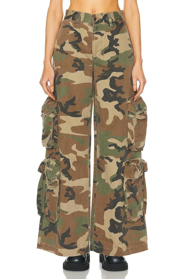 Amiri Camo Baggy Cargo Pant in Army Product Image