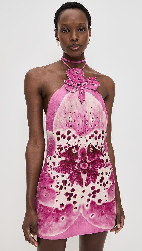 AMUR Everlee Orchid Print Mini Dress | Shopbop Product Image