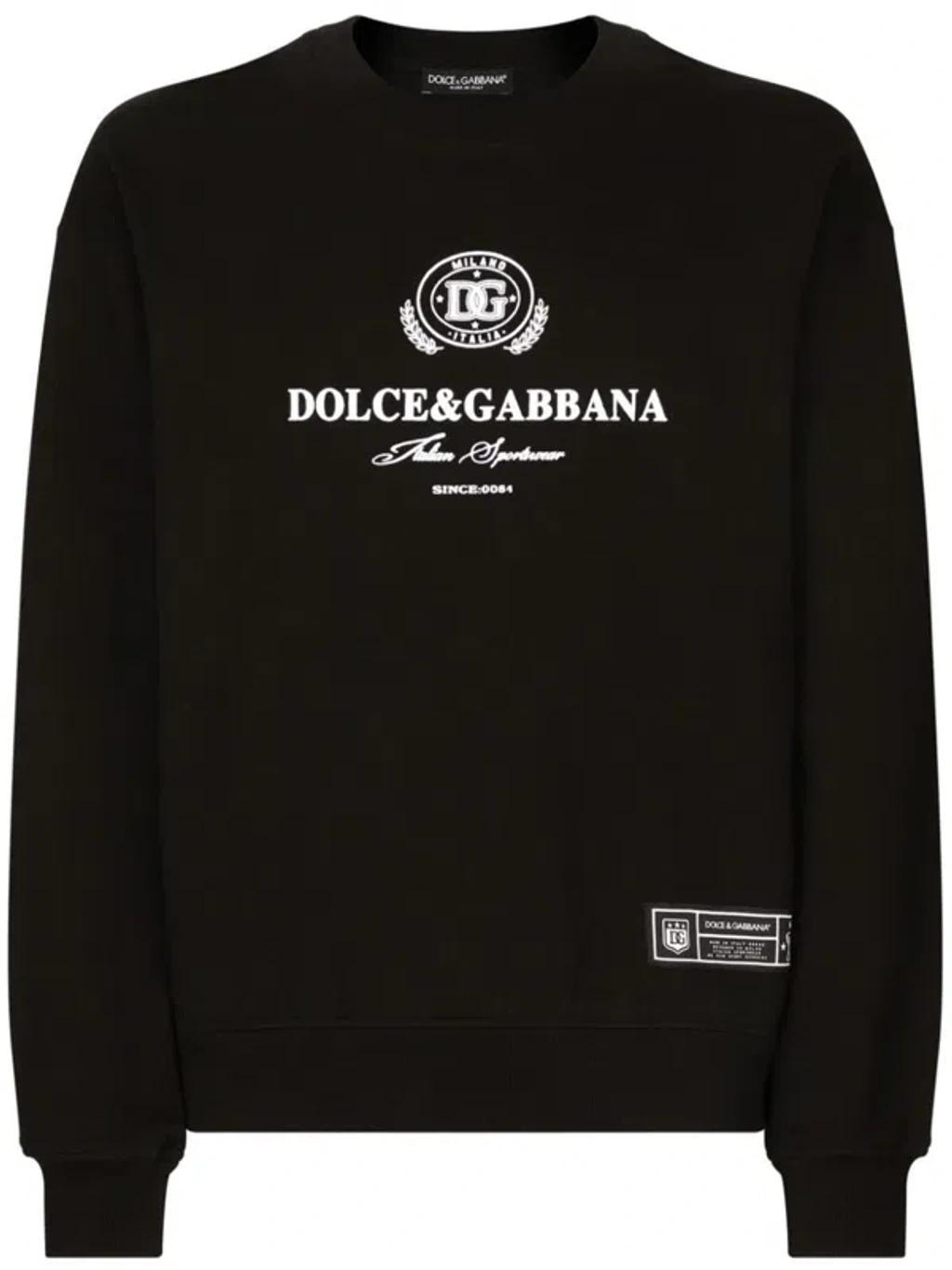 Logo-print Cotton Sweatshirt In Black Product Image