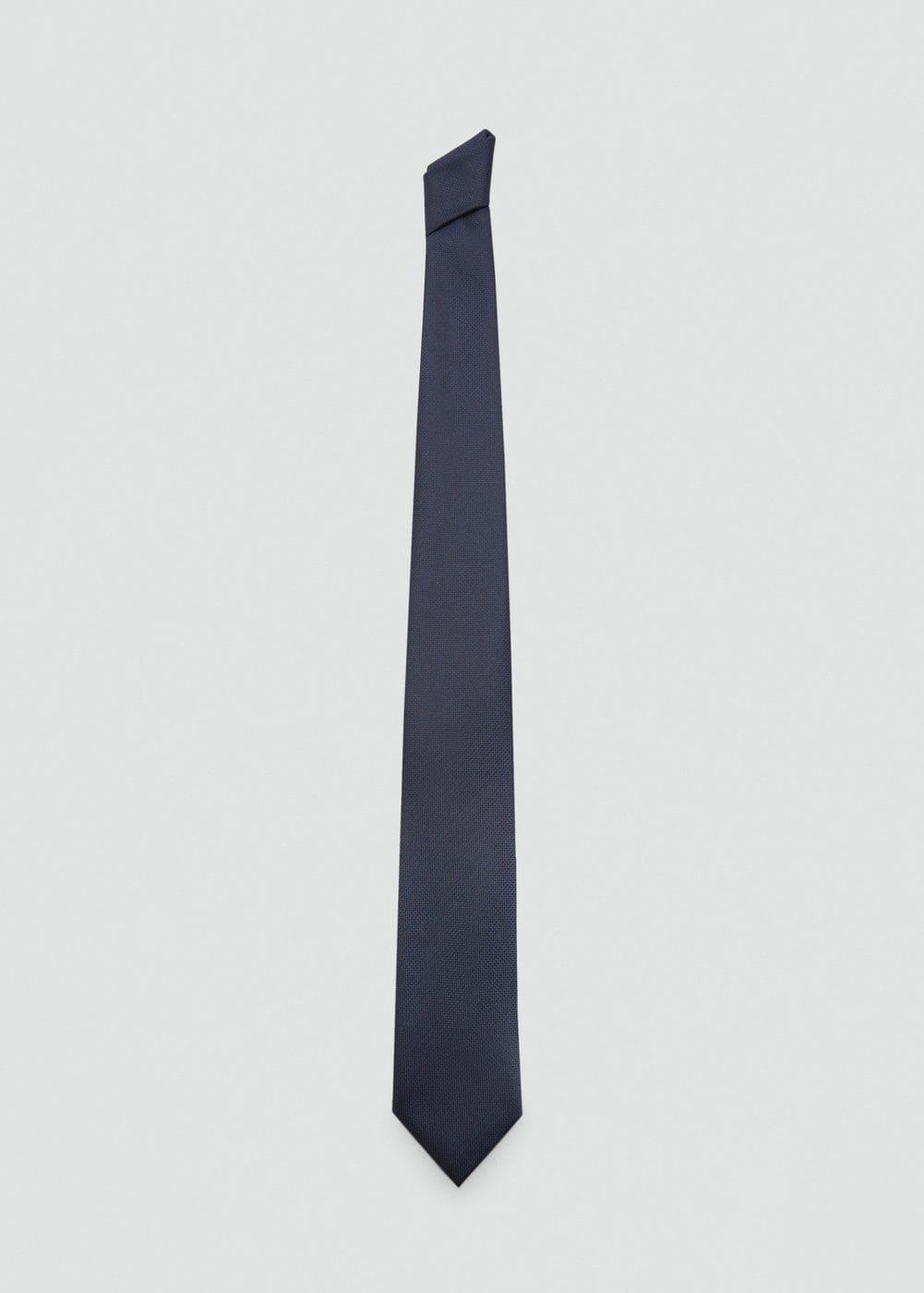 MANGO MAN - 100% structured mulberry silk tie - One size - Men Product Image