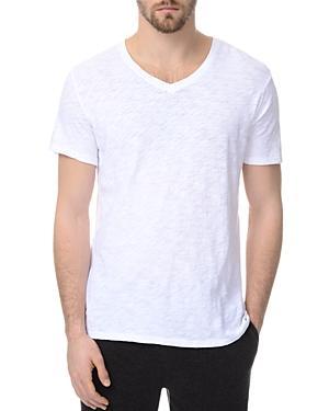 Atm Slub Cotton Slim Fit V Neck Tee Product Image