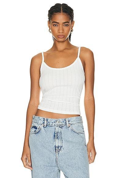 LESET Pointelle Classic Tank Top Product Image