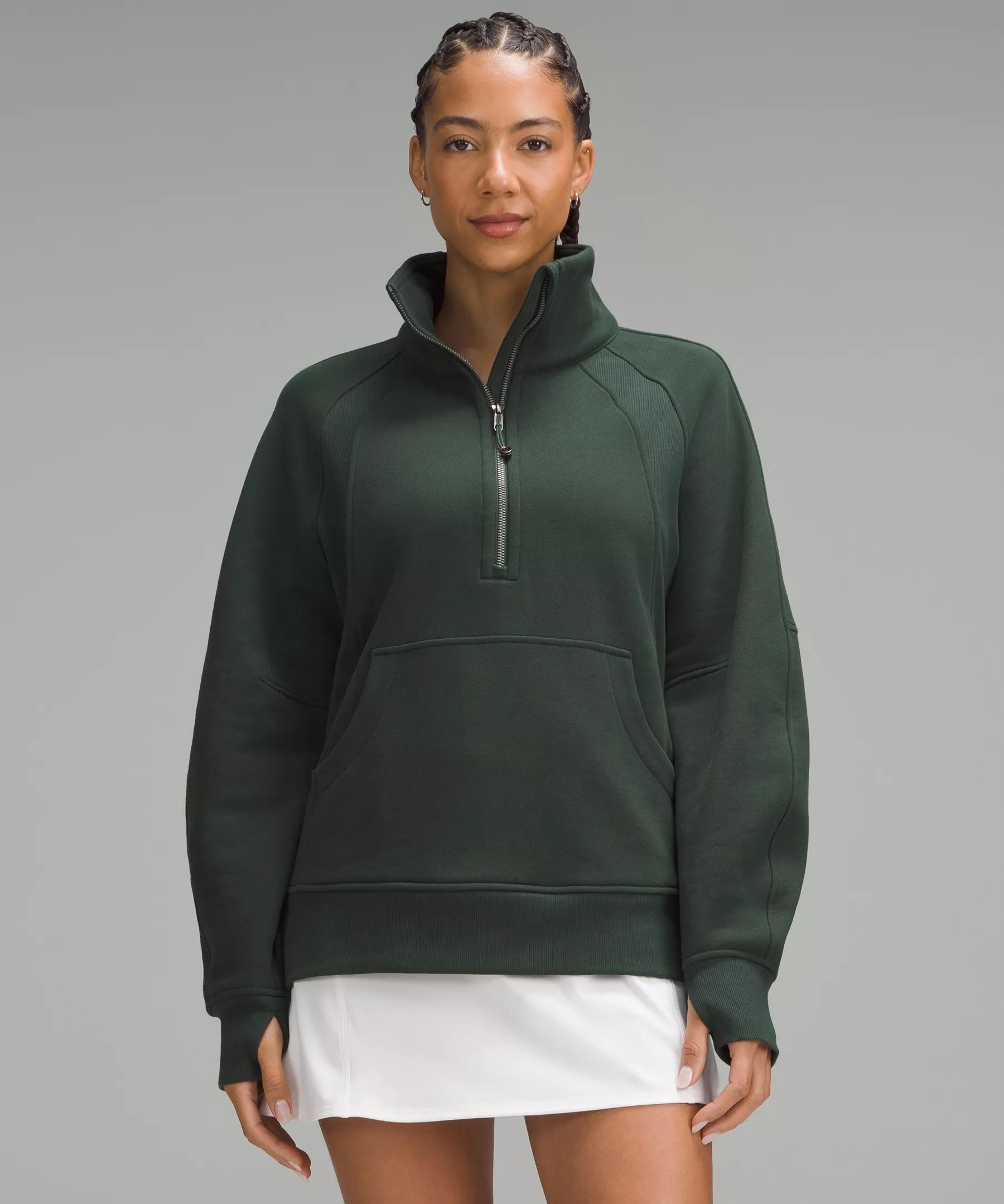 Scuba Oversized Funnel-Neck Half Zip *Long Product Image