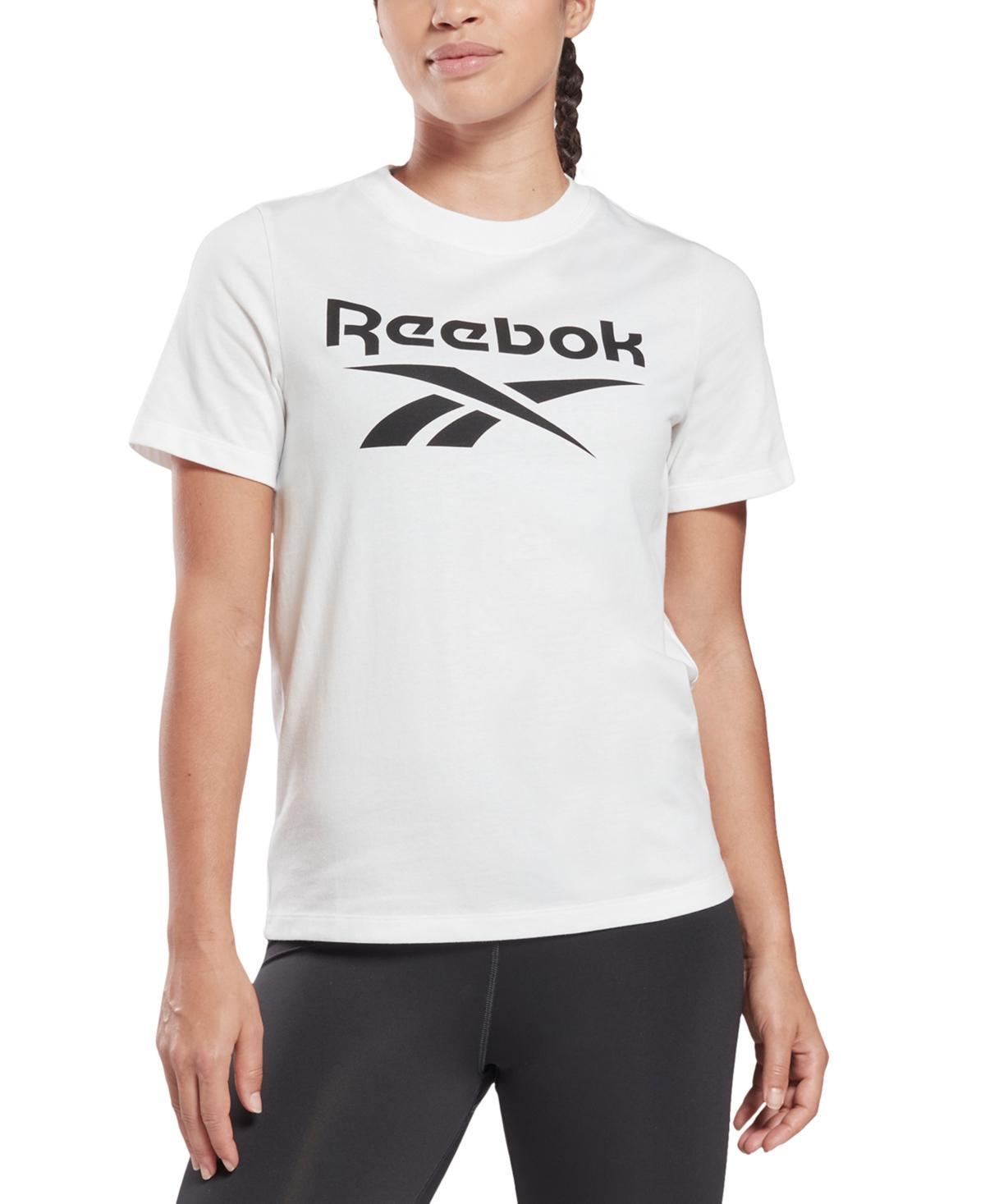 Reebok Womens Reebok Identity Big Logo T-Shirt - Womens Black Product Image