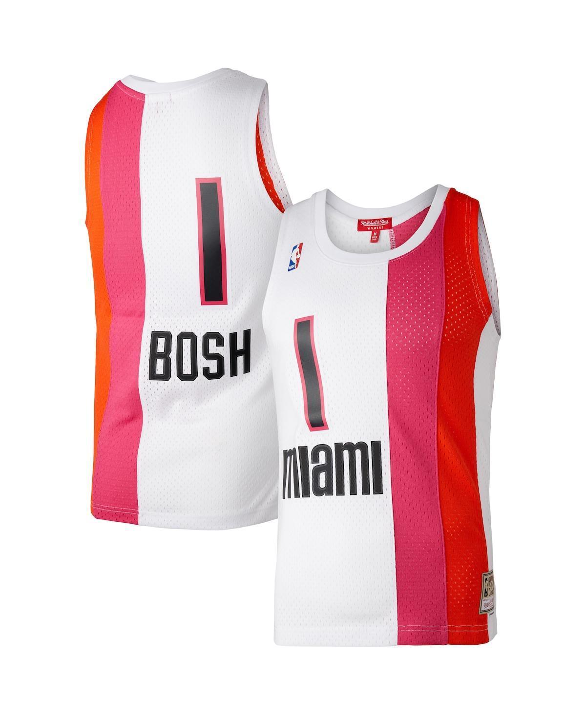 Womens Chris Bosh White Miami Heat Hardwood Classics 2011 Swingman Jersey - White Product Image